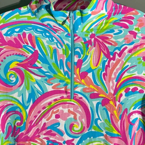 Ibkul Small UPF50 Cool Feel Quick Dry 2 Way Air Vibrant Multicolor Shirt NWT - Picture 5 of 5